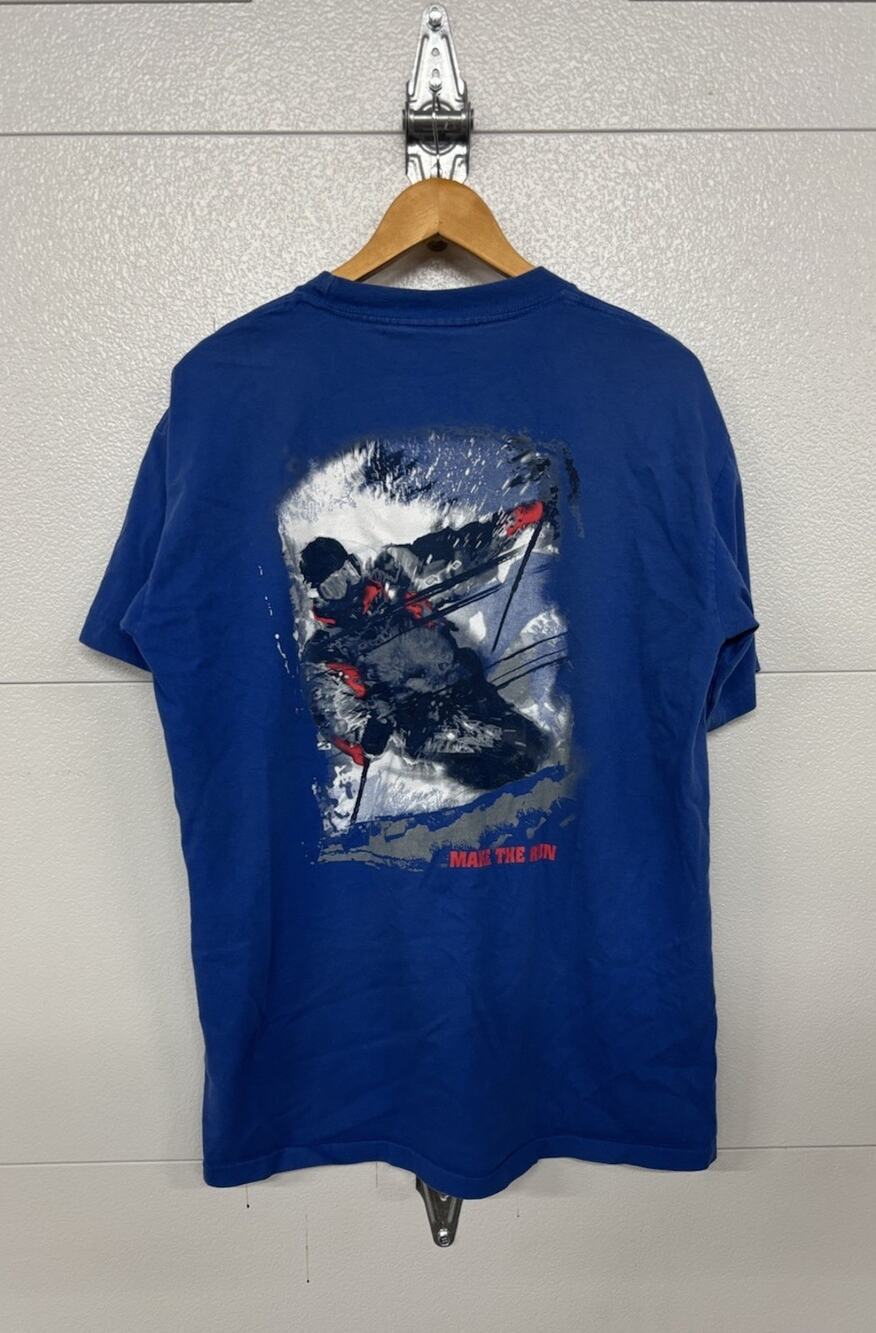 Vintage 1990s Marlboro “Make The Run” Ski Single Stitch T Shirt XL